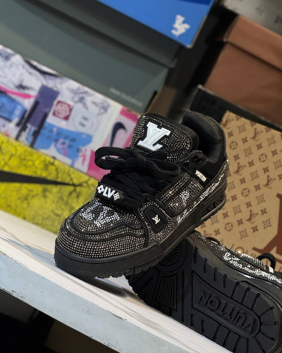 LOUIS VUITTON LV TRAINER CRISTALES SWAROVSKI – Web Monkey Shoes