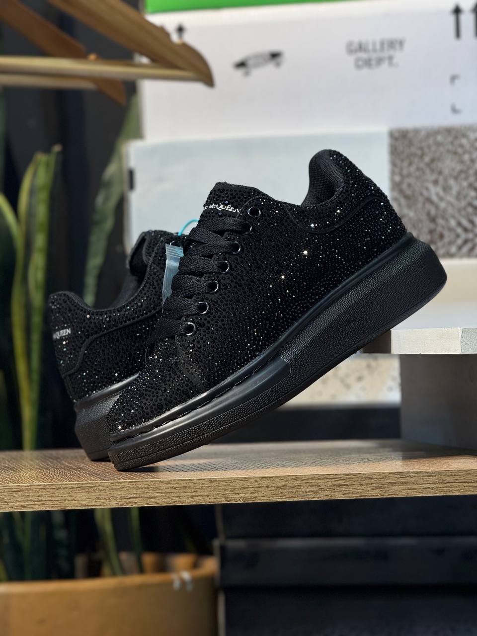 Alexander McQueen Oversized “Black Crystal” – Web Monkey Shoes