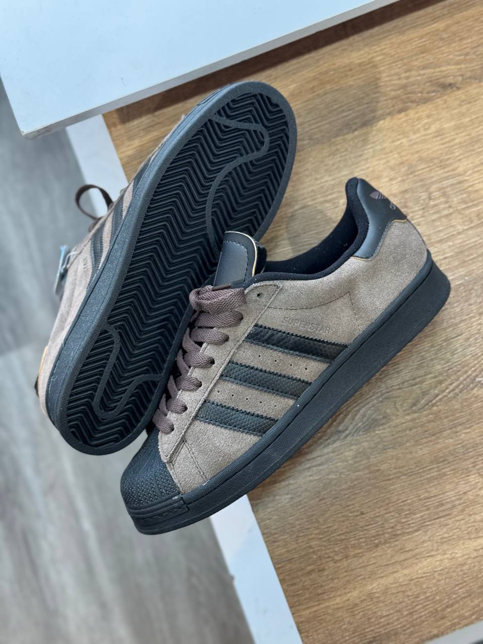 Adidas Superstar Suede Brown – Web Monkey Shoes