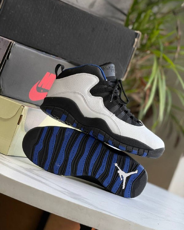 Air Jordan 10 White Black Blue