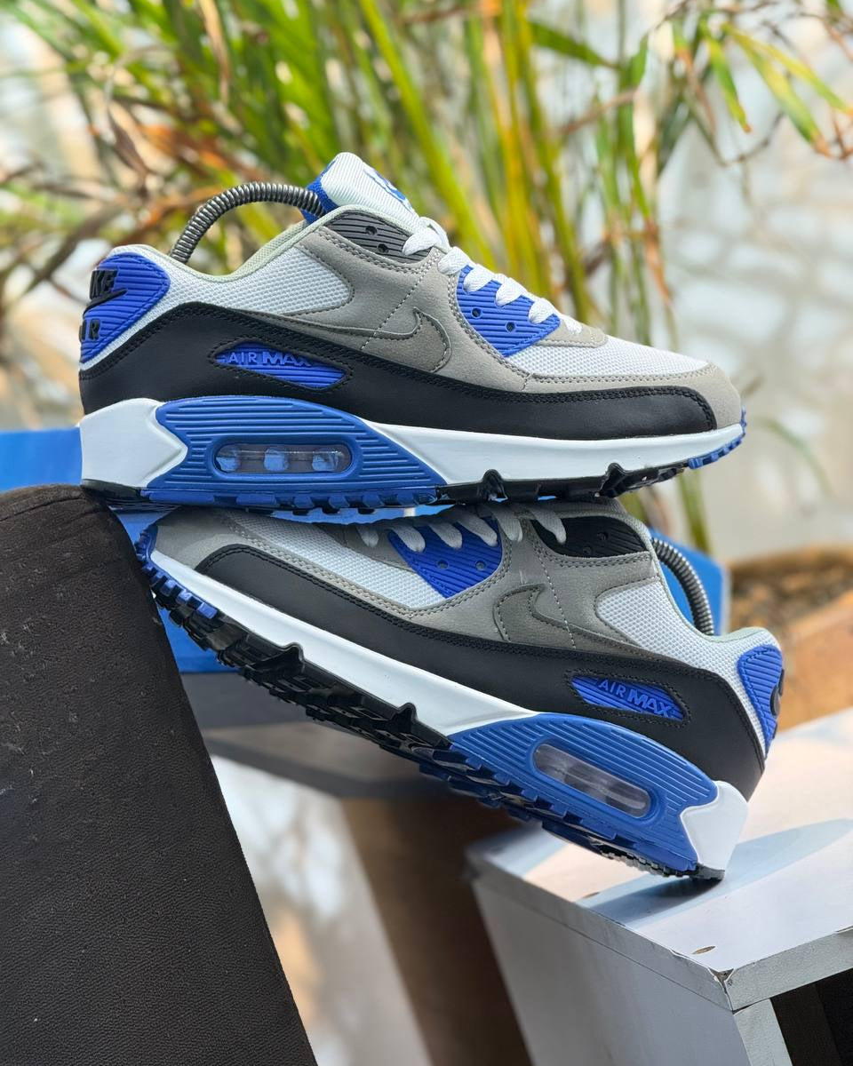 Nike Air Max 90 – Grey / Royal Blue / Black