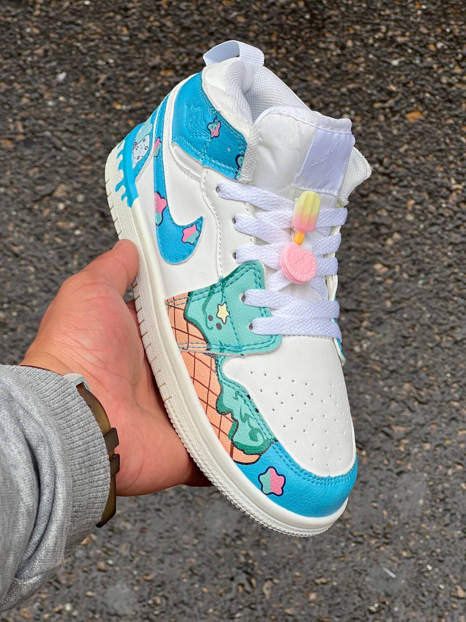 JORDAN 1 HIGH BLUE KIDS