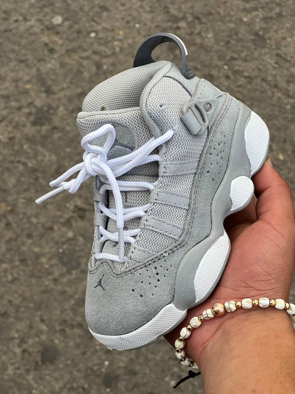 JORDAN 6 ANILLOS GREY KIDS