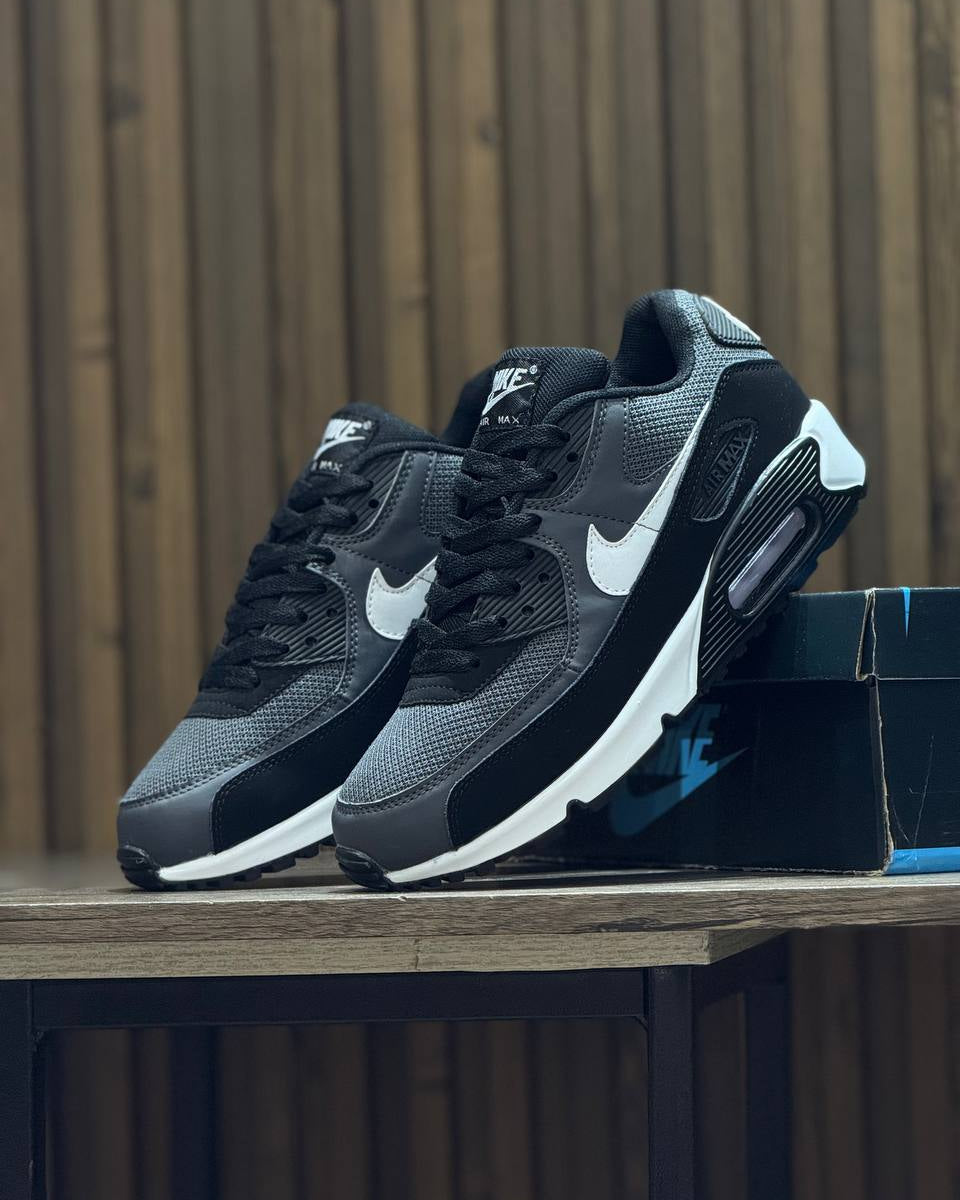 NIKE AIR MAX 90 BLACK GREY WHITE