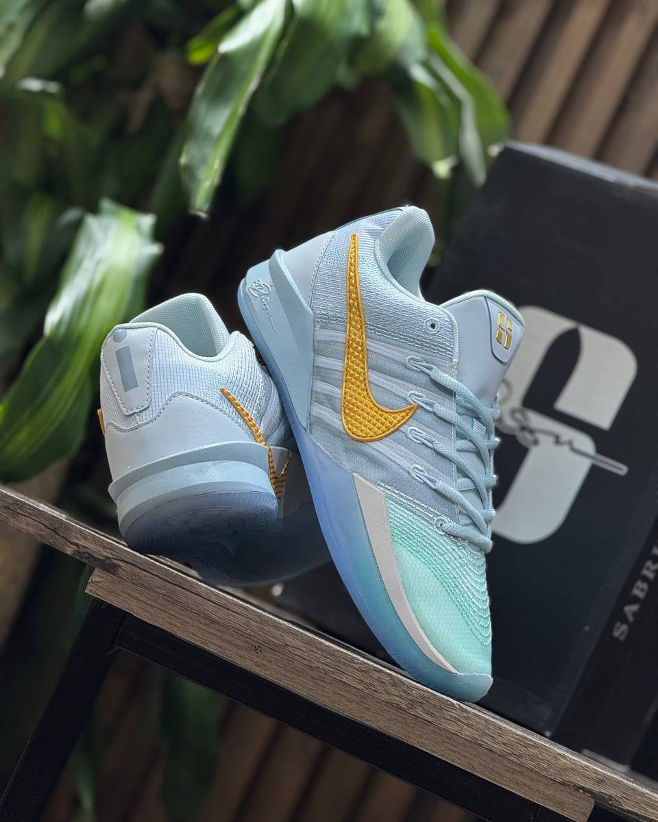 NIKE SABRINA LIGHT BLUE GOLD