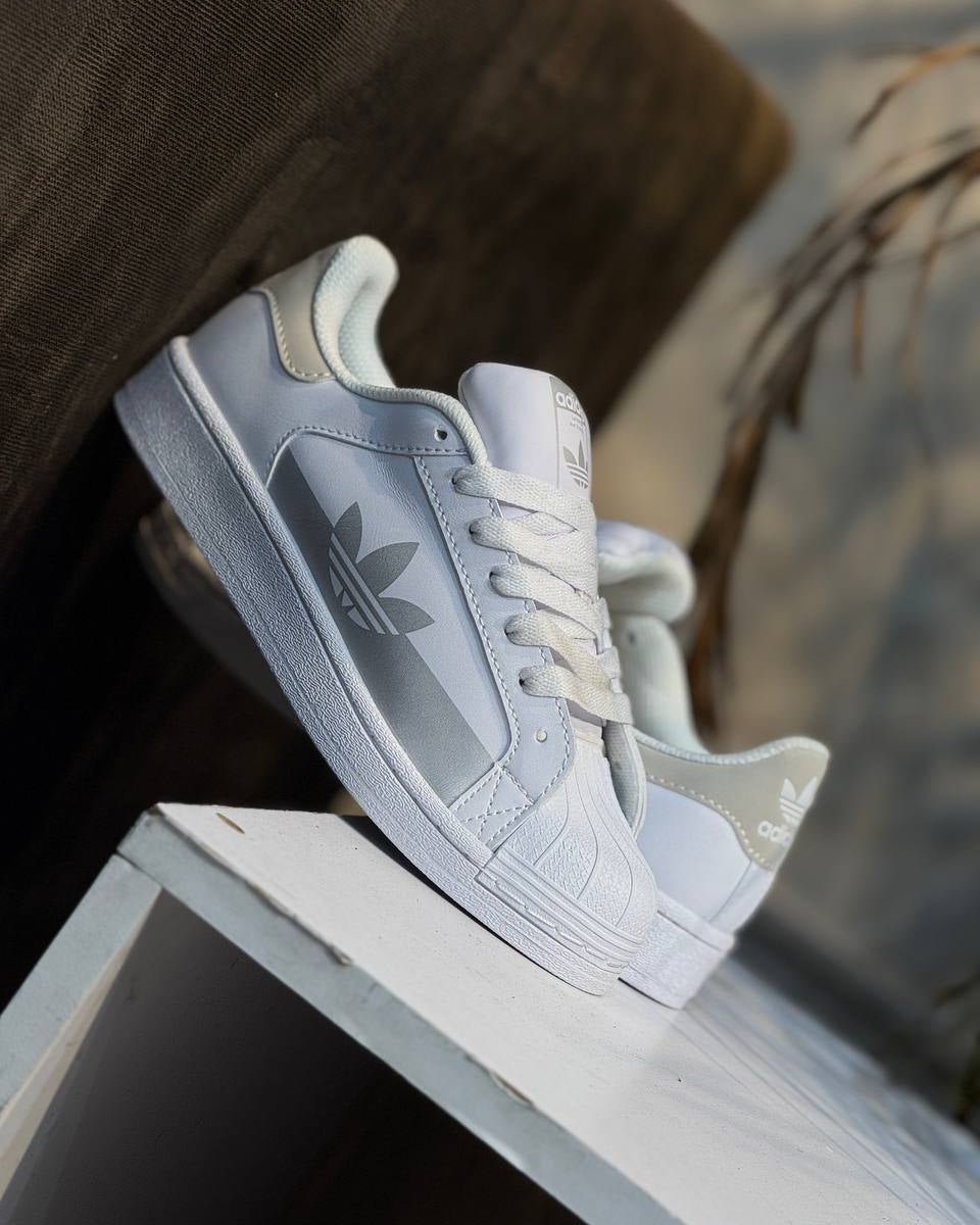 ADIDAS SUPERSTAR WHITE GREY