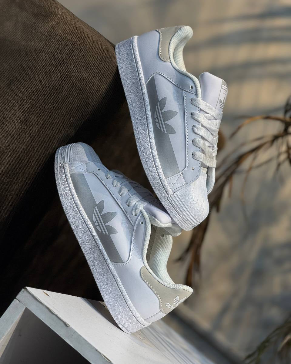 ADIDAS SUPERSTAR WHITE GREY