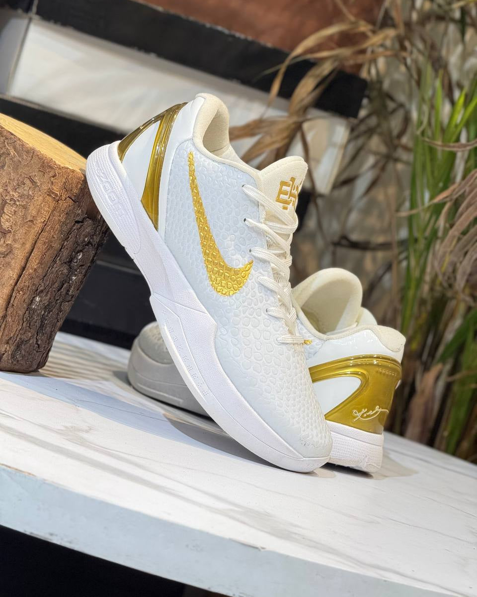 Nike Kobe 6 Protro Blanco/Dorado
