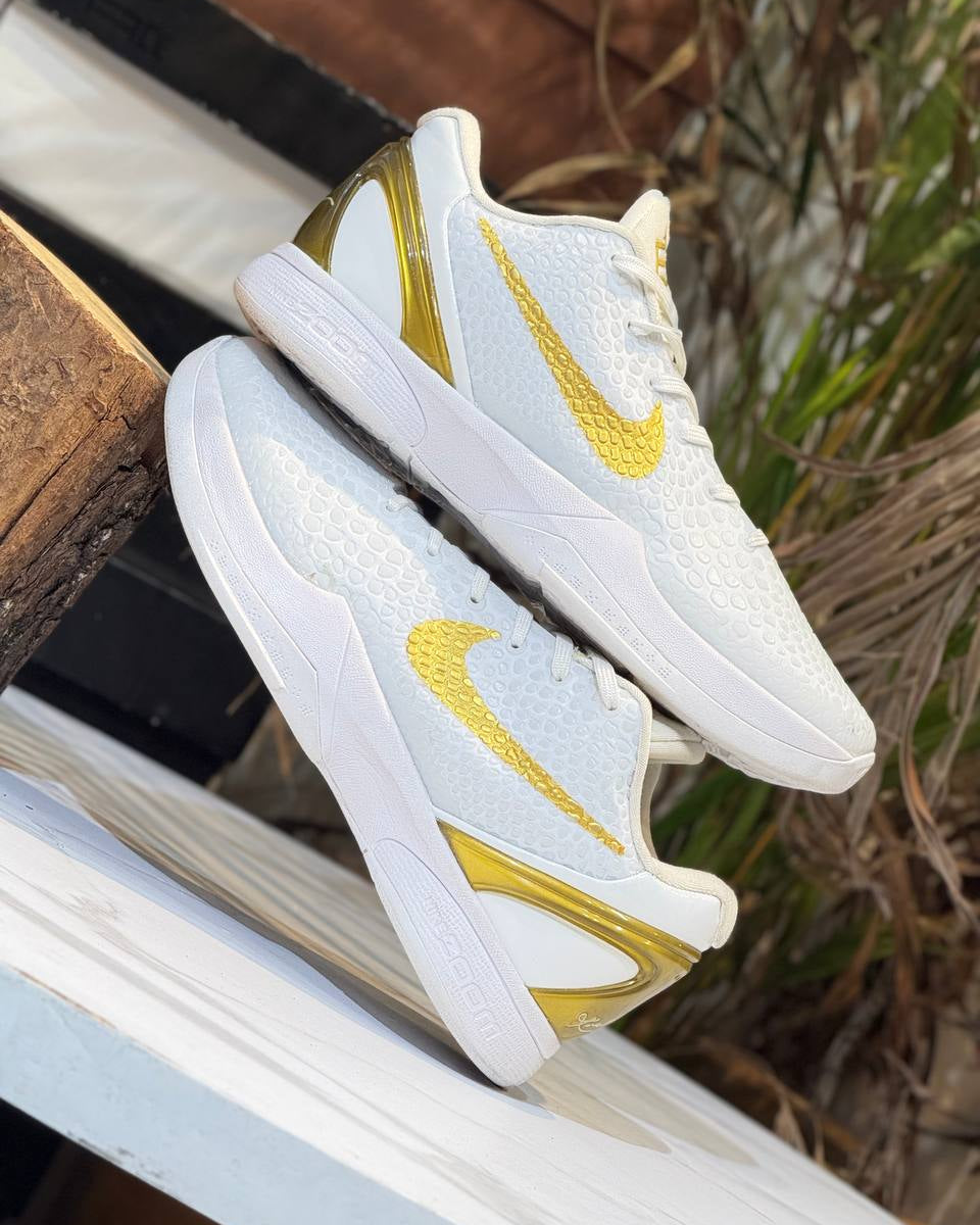 Nike Kobe 6 Protro Blanco/Dorado