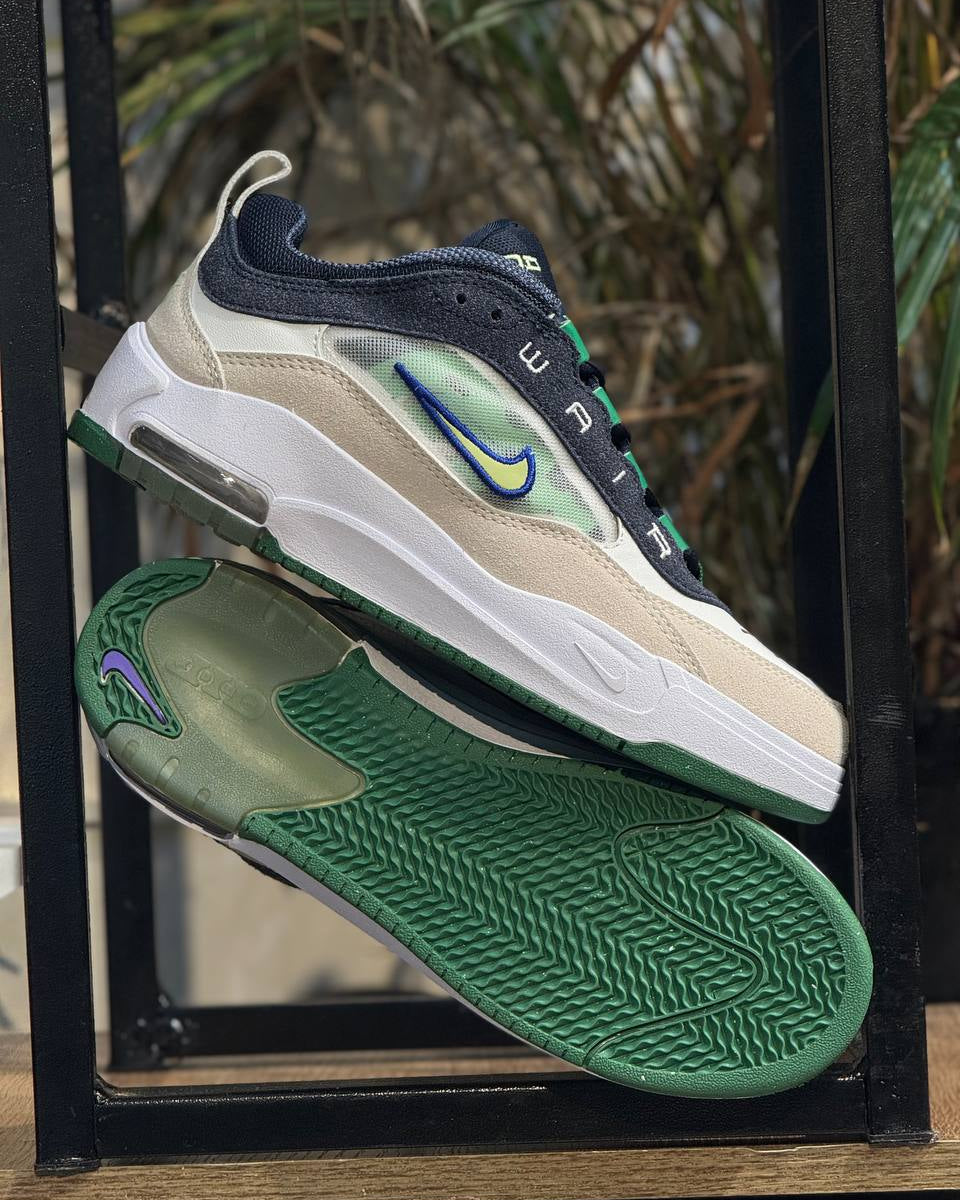 NIKE SB AIR MAX ISHOD WAIR SAIL / GREEN / BLUE