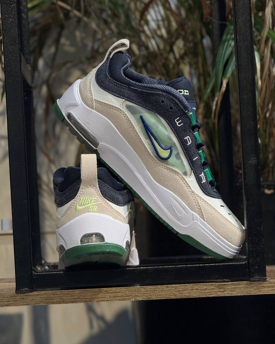 NIKE SB AIR MAX ISHOD WAIR SAIL / GREEN / BLUE