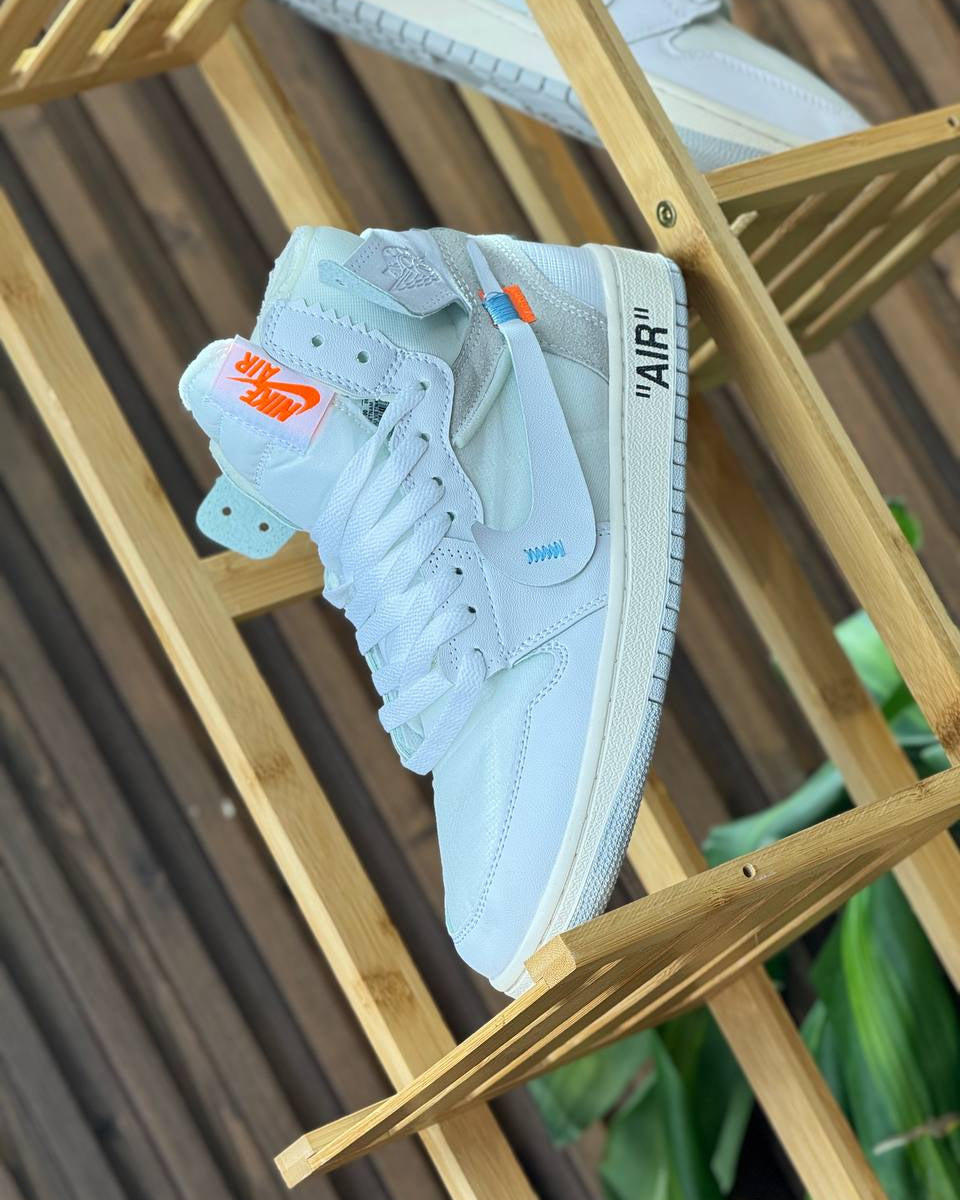 JORDAN AIR RETRO 1 OFF-WHITE WHITE / ORANGE