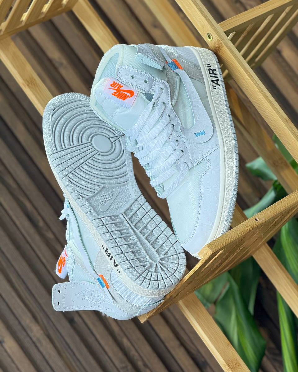 JORDAN AIR RETRO 1 OFF-WHITE WHITE / ORANGE