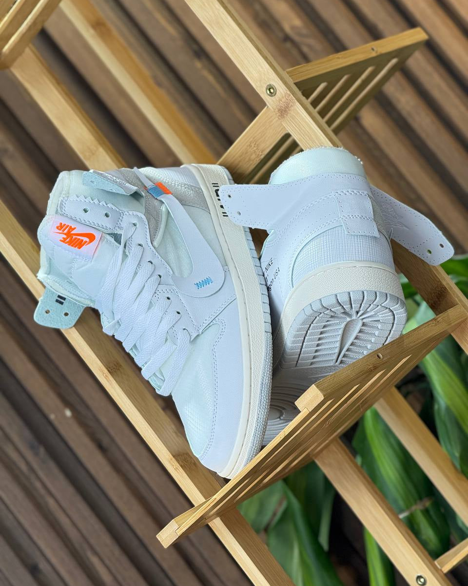 JORDAN AIR RETRO 1 OFF-WHITE WHITE / ORANGE