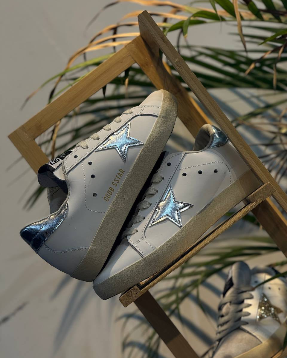 GOLDEN GOOSE SUPERSTAR WHITE / SILVER