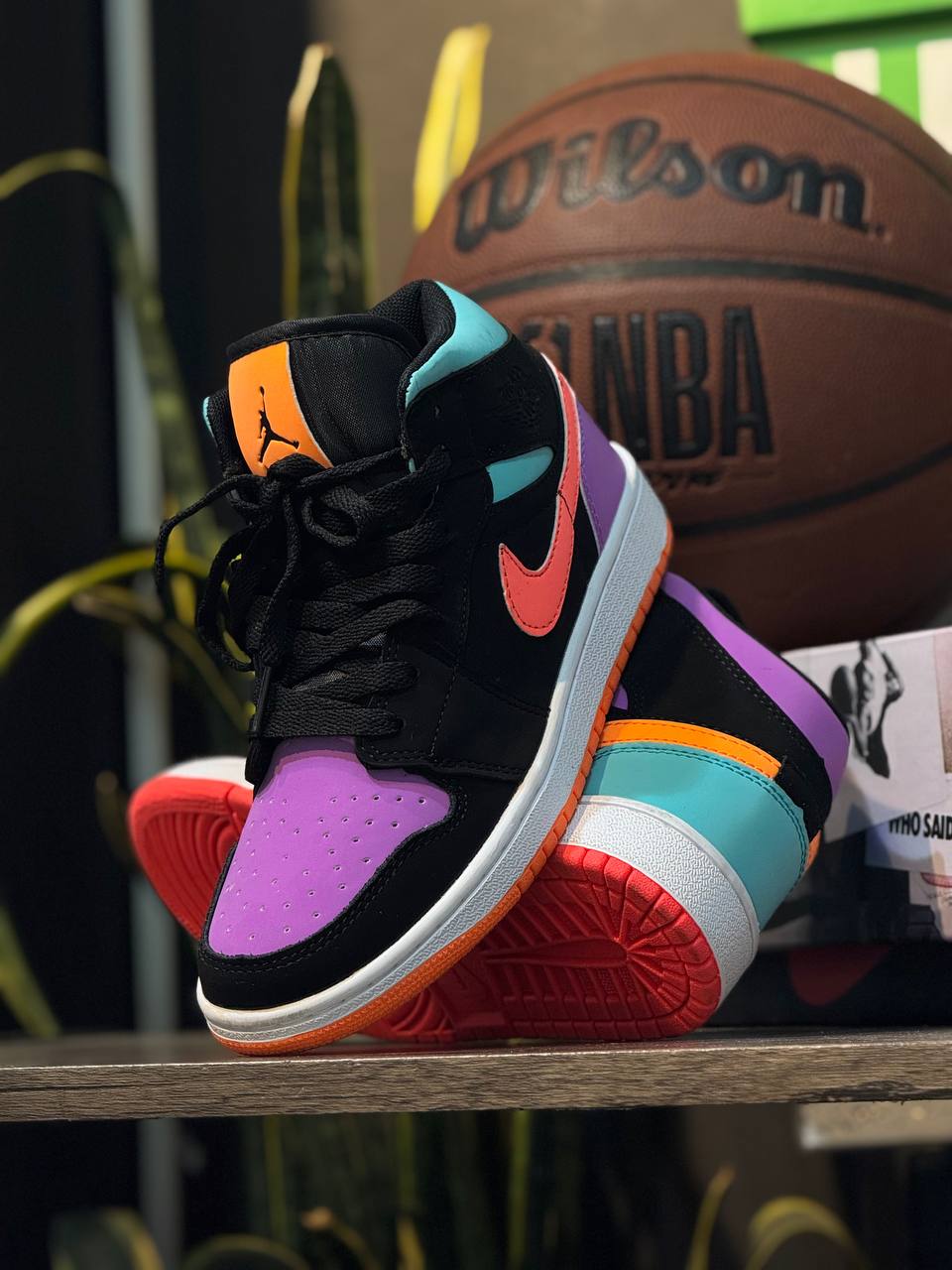 Air Jordan 1 Mid “Multicolor Swoosh”