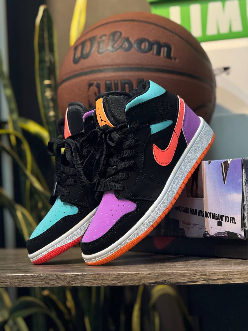 Air Jordan 1 Mid “Multicolor Swoosh”