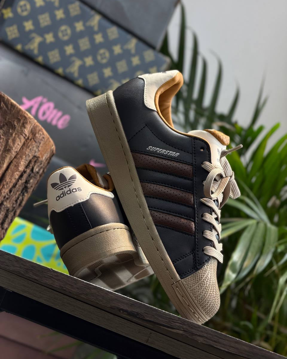 adidas Superstar II “Black Brown”