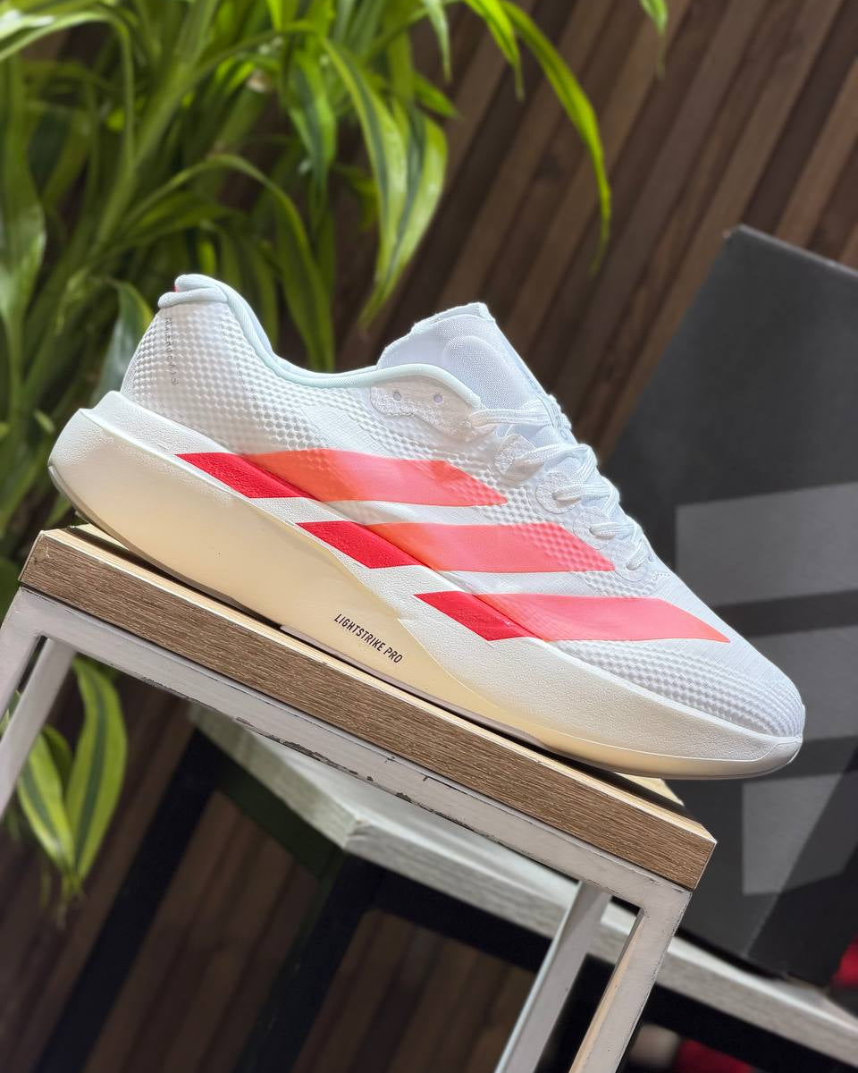 adidas Adizero EVO SL “Cloud White / Beam Orange / Lucid Red”
