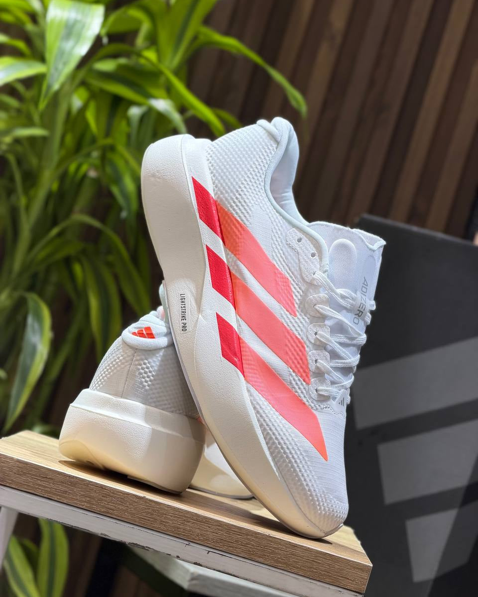 adidas Adizero EVO SL “Cloud White / Beam Orange / Lucid Red”