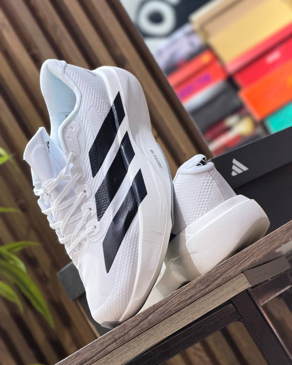 adidas Adizero EVO SL EXO “Cloud White / Core Black / Iron Metallic”
