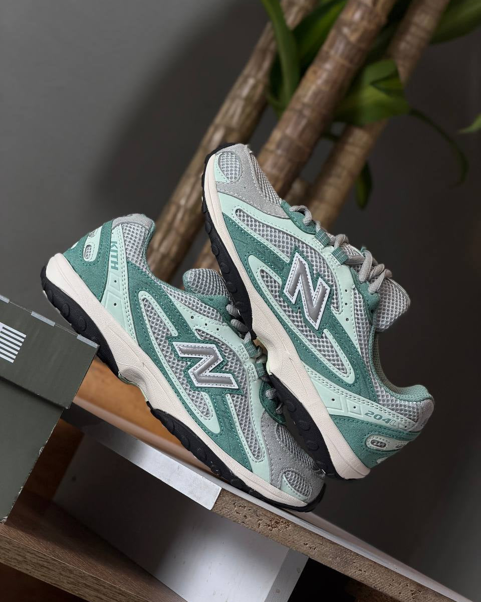 Kith x New Balance 204L “Green / Silver / Grey”