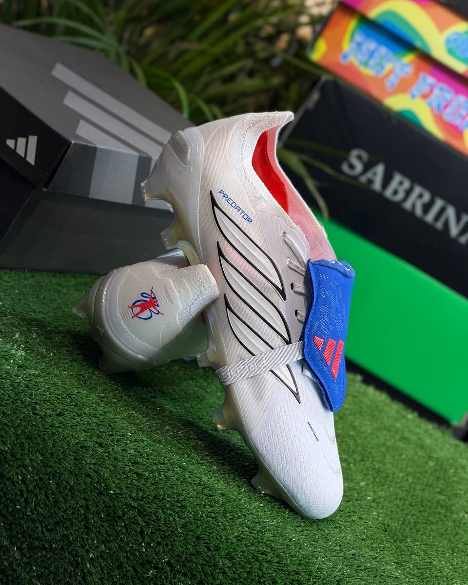 adidas Predator Elite FT FG “Jude Bellingham” Cloud White/Zero Metallic/Royal Blue