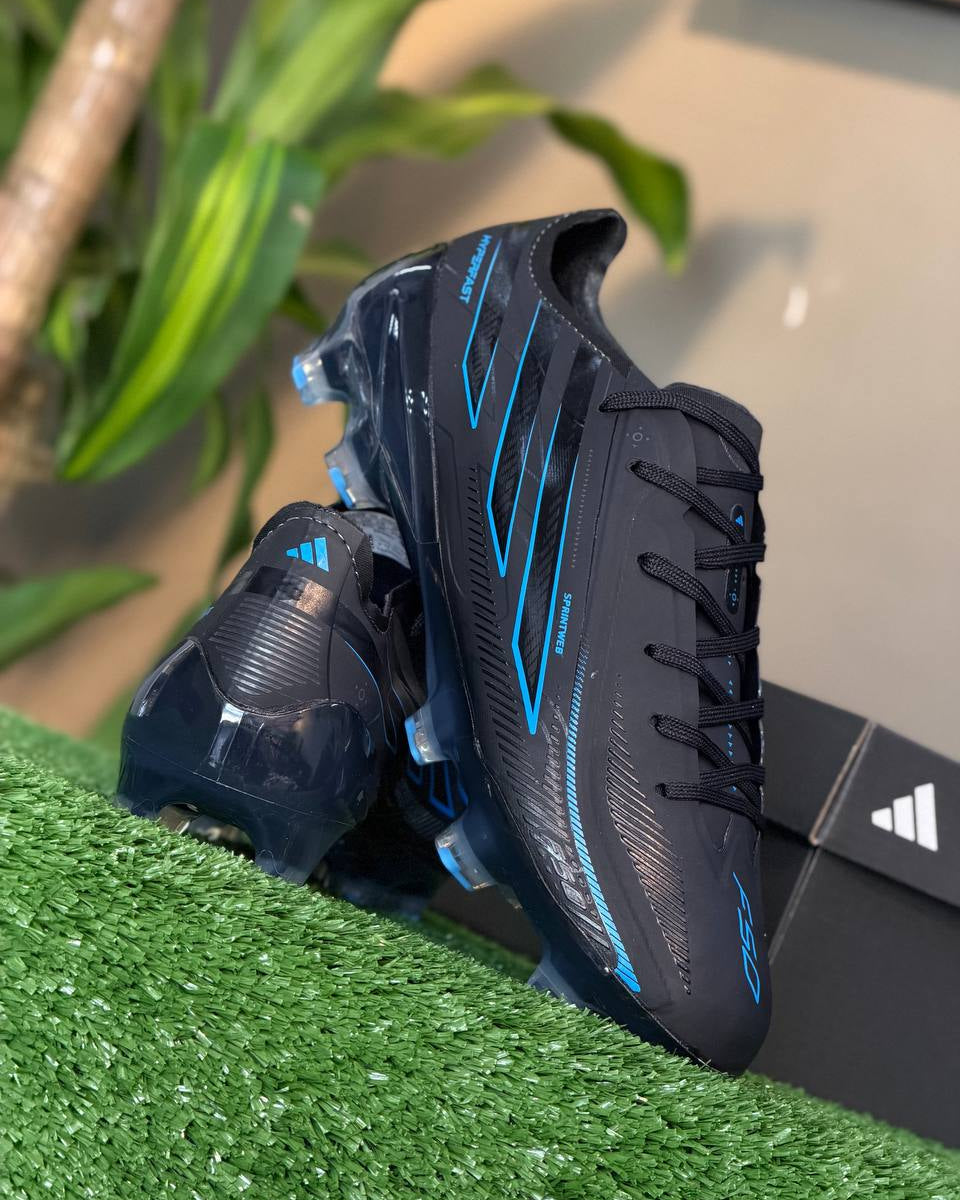 adidas F50 Hyperfast Elite FG “Core Black/Lucid Ray Blue”
