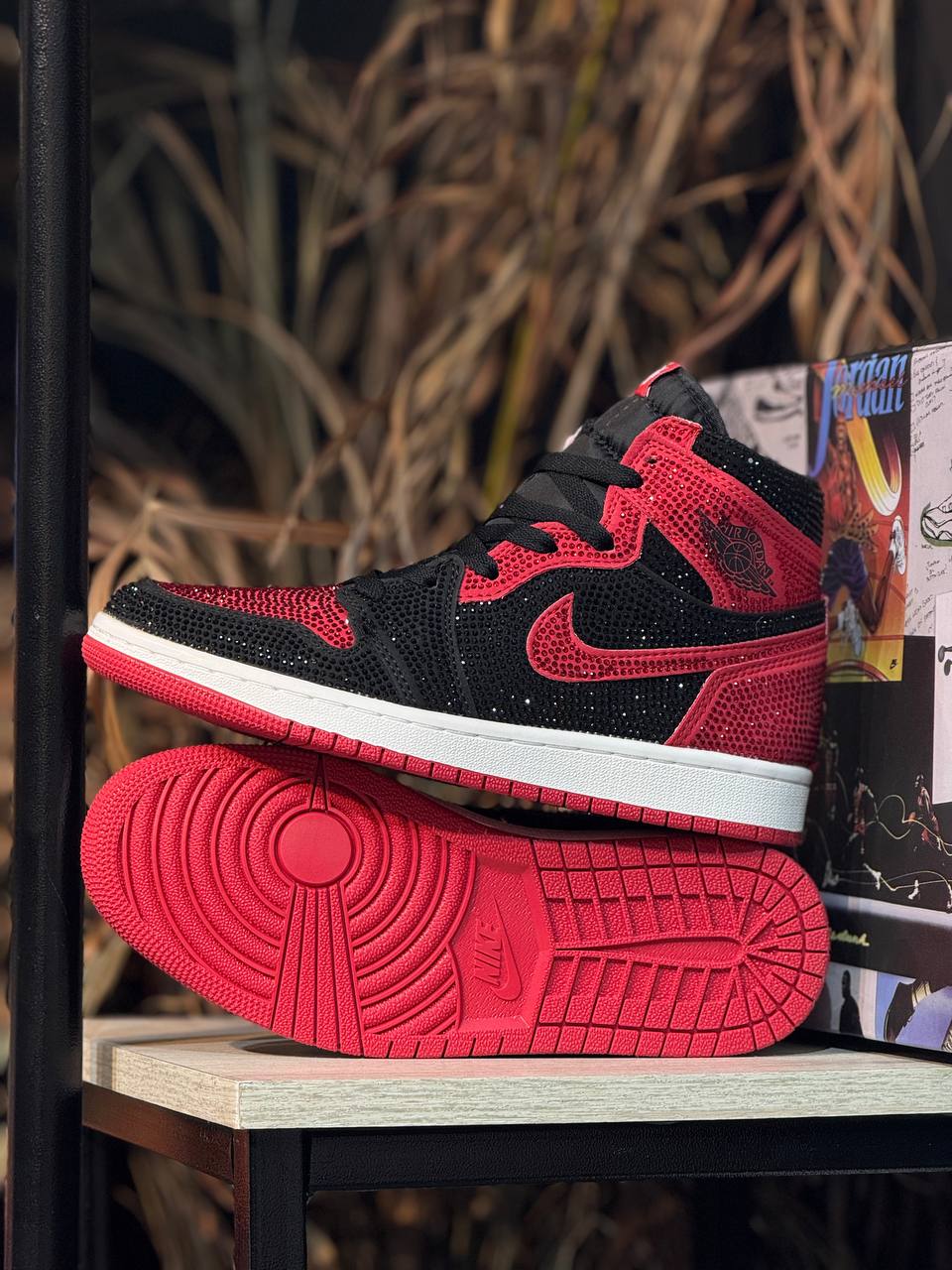 Air Jordan 1 High OG “Bred Rhinestone