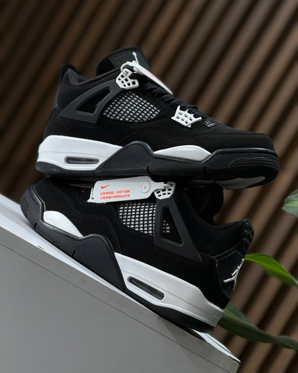 Air Jordan 4 Retro – Negro/Blanco (Black White) CALIDAD FULL