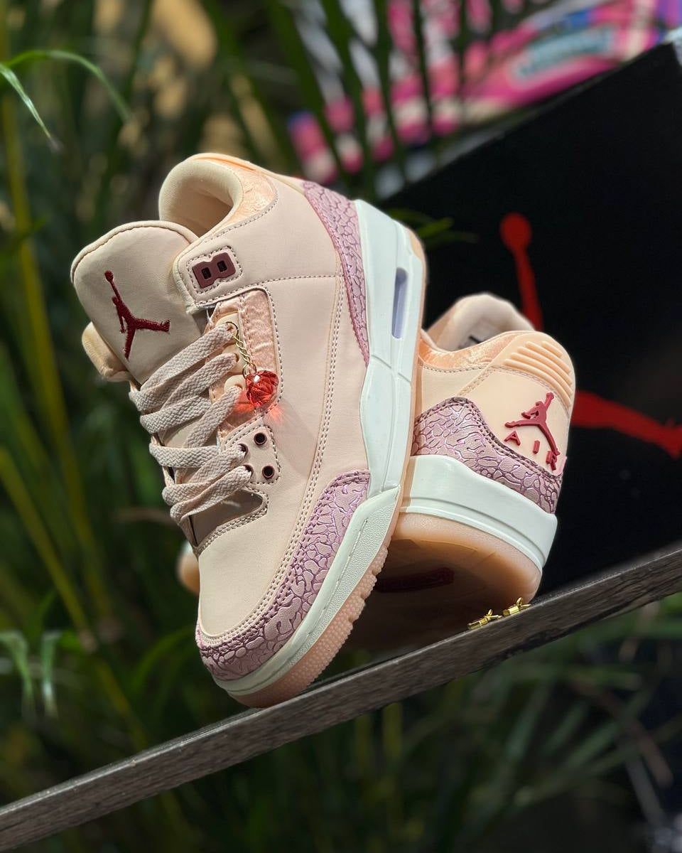 Air Jordan 3 “San Valentín” – Rosa/Crema (Valentine’s Edition)