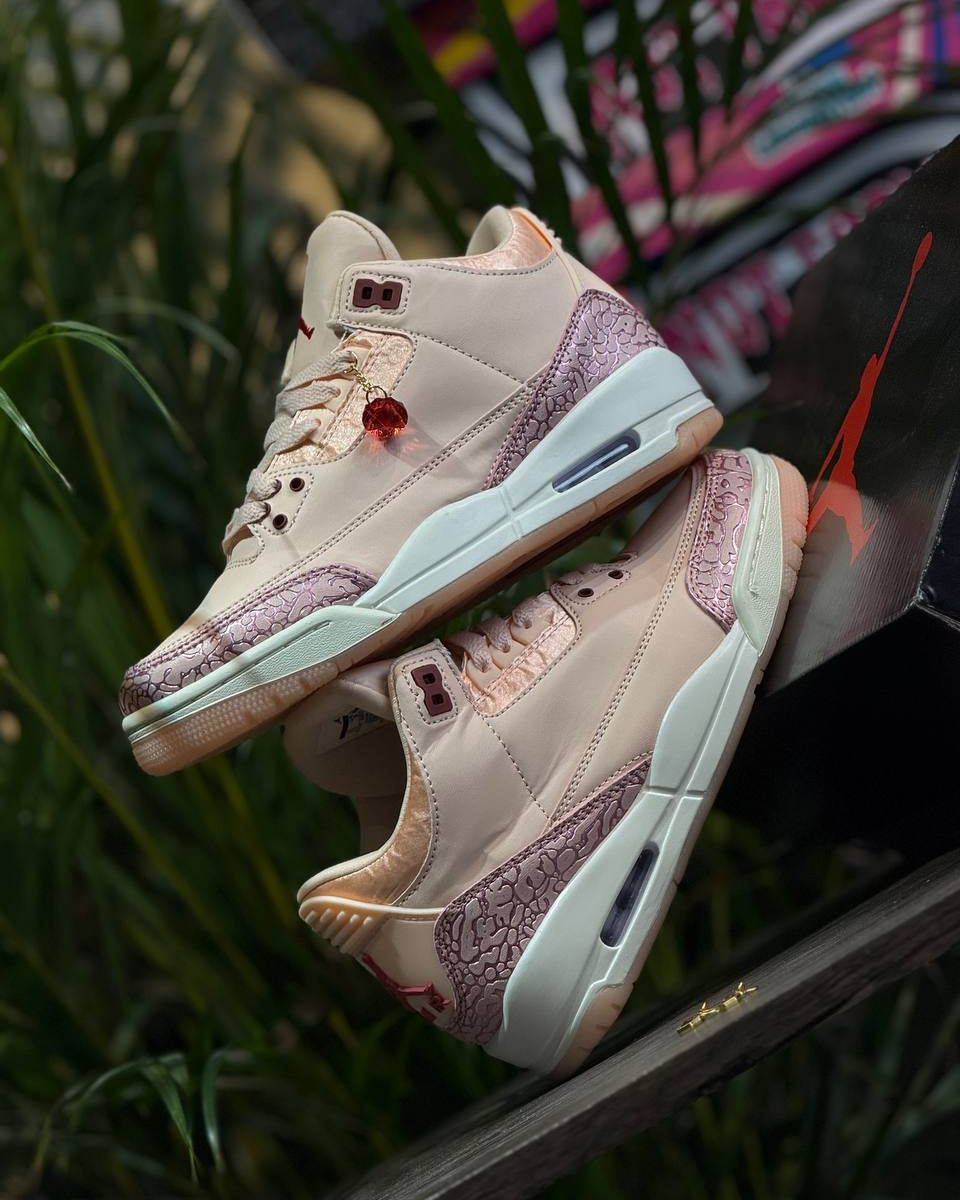 Air Jordan 3 “San Valentín” – Rosa/Crema (Valentine’s Edition)