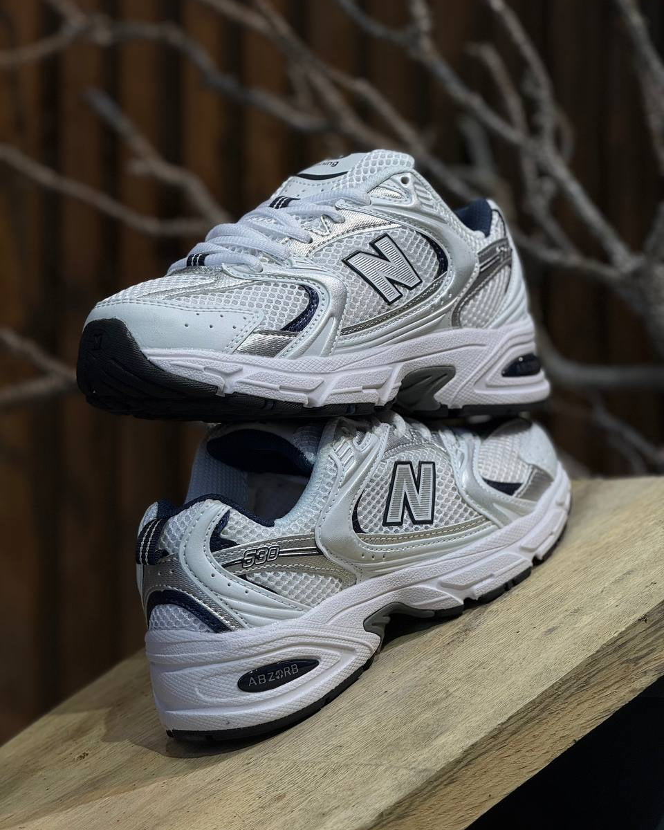 New Balance 530 (White / Silver / Navy)