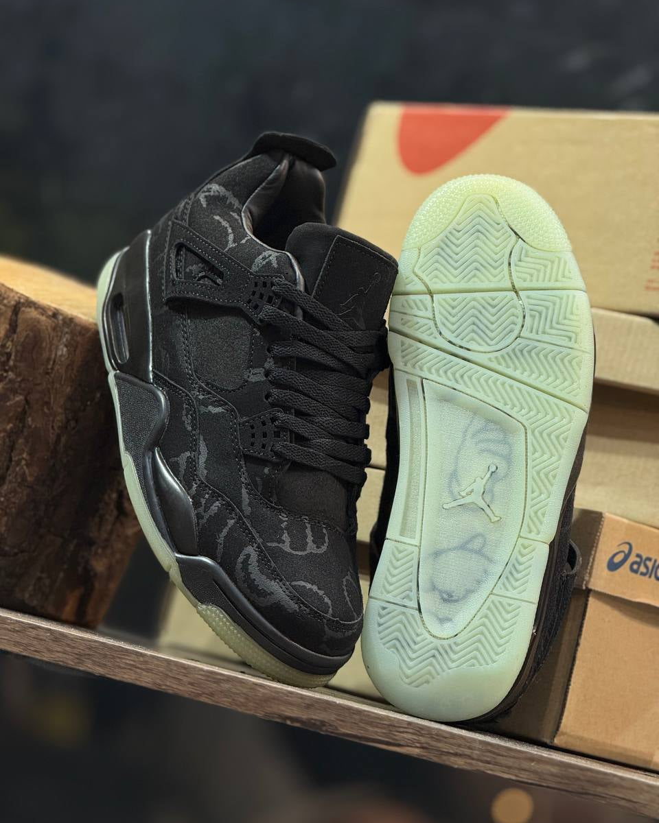 Jordan 4 “KAWS” Black – Web Monkey Shoes