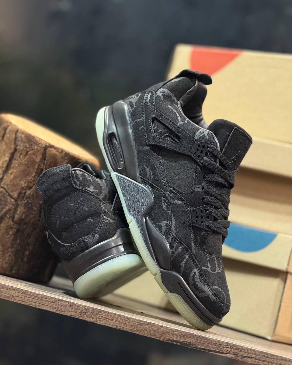Jordan 4 “KAWS” Black – Web Monkey Shoes