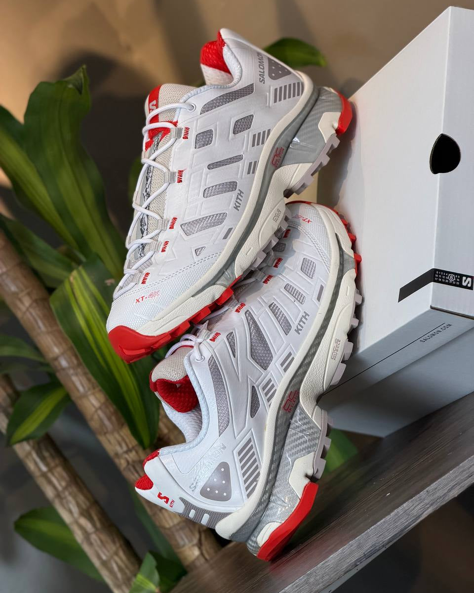 Kith x Salomon XT-4K “Kithmas — White Red”