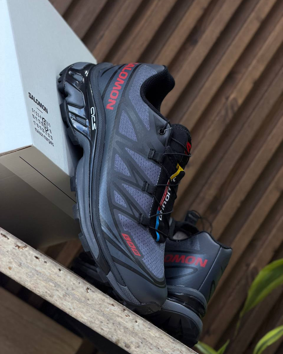 Salomon XT-6 “Ebony / Black / Fiery Red”