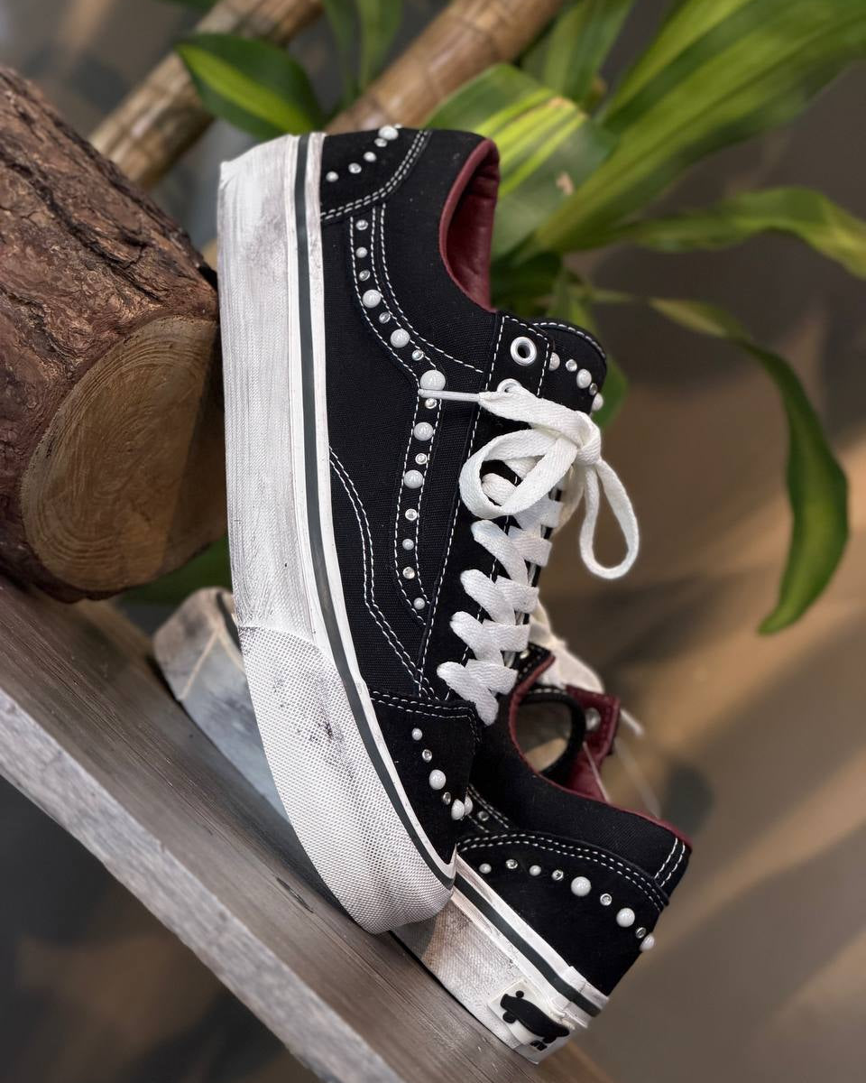 Vans Old Skool 36 “Pearlized Black / Marshmallow White”