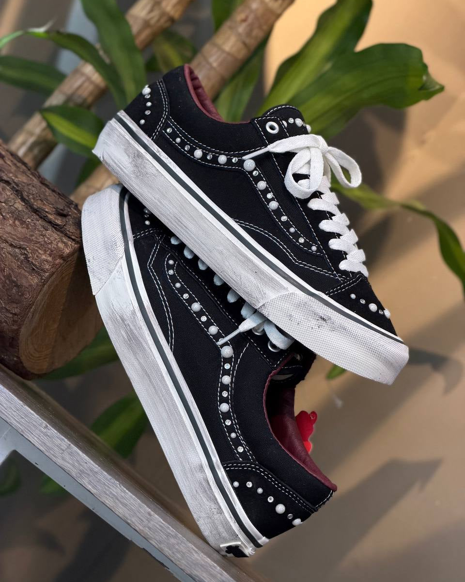 Vans Old Skool 36 “Pearlized Black / Marshmallow White”