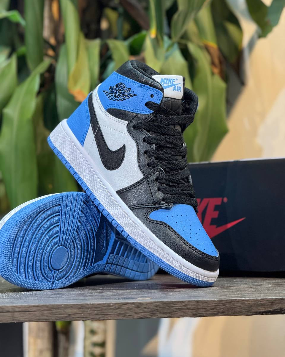 Air Jordan 1 Mid – University Blue / Black / White
