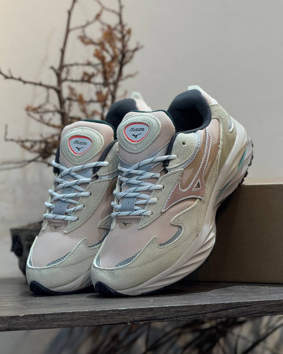 Mizuno Wave Rider 10 – Cream Beige / Pastel Pack
