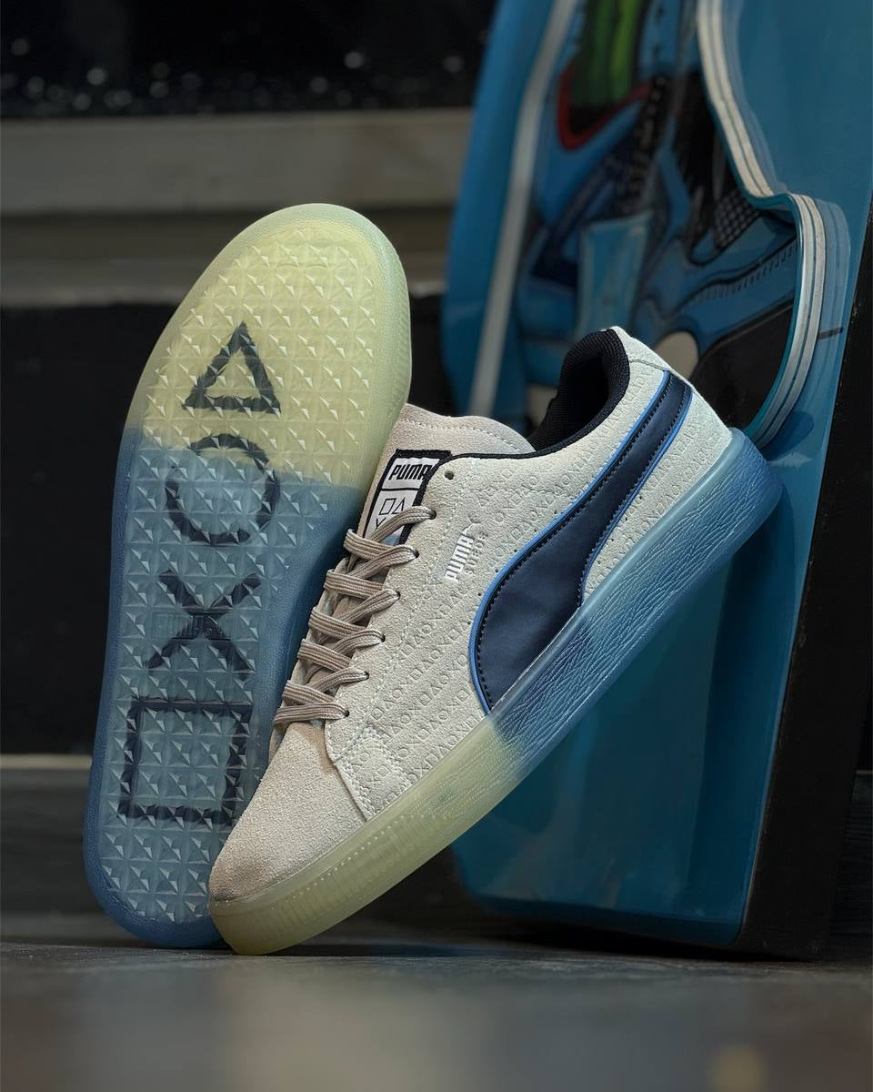 Puma Suede x PlayStation “Grey/Navy”