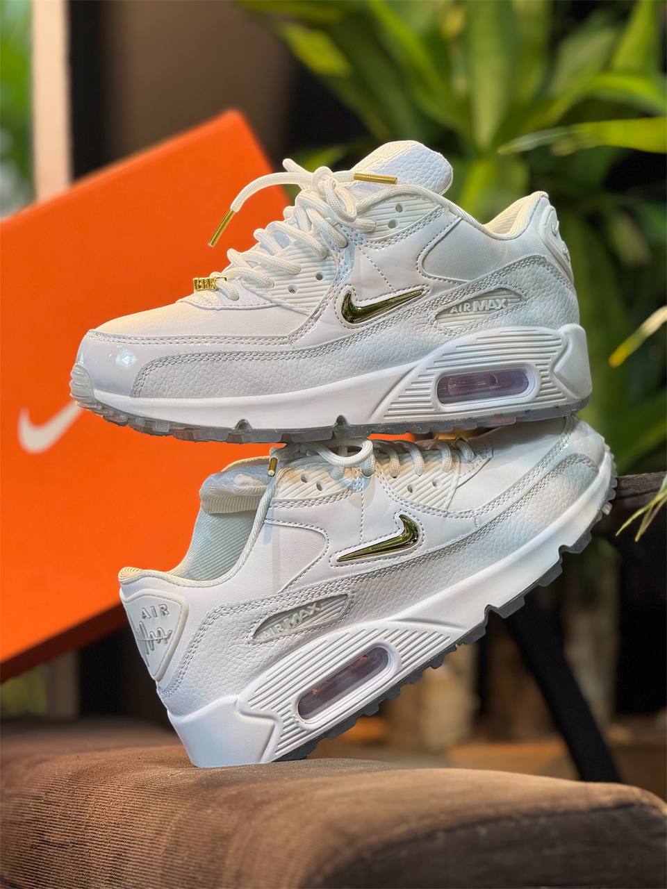 Nike Air Max 90 “Triple White Gold
