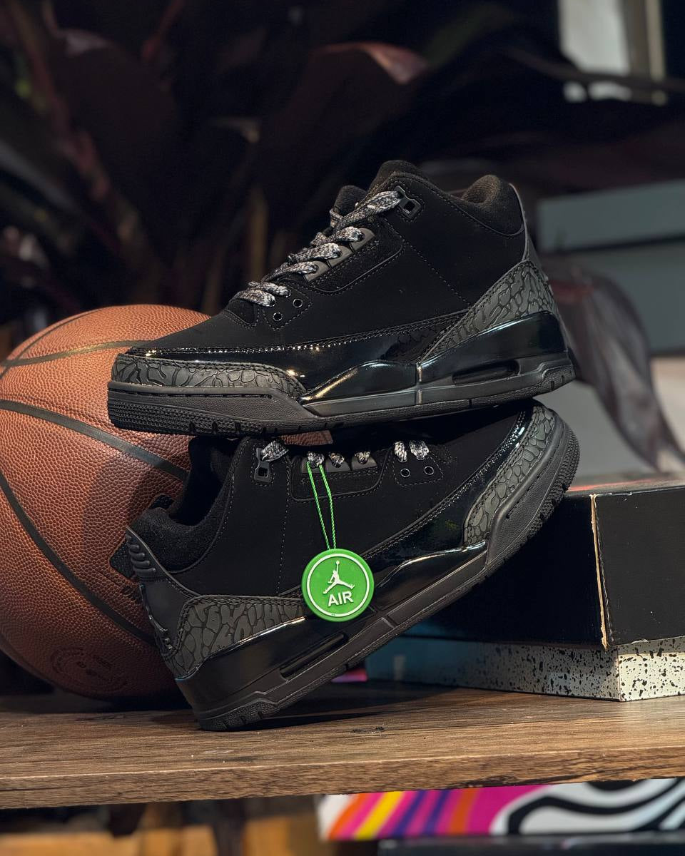 Air Jordan 3 Retro “Black Patent / Black Cement”