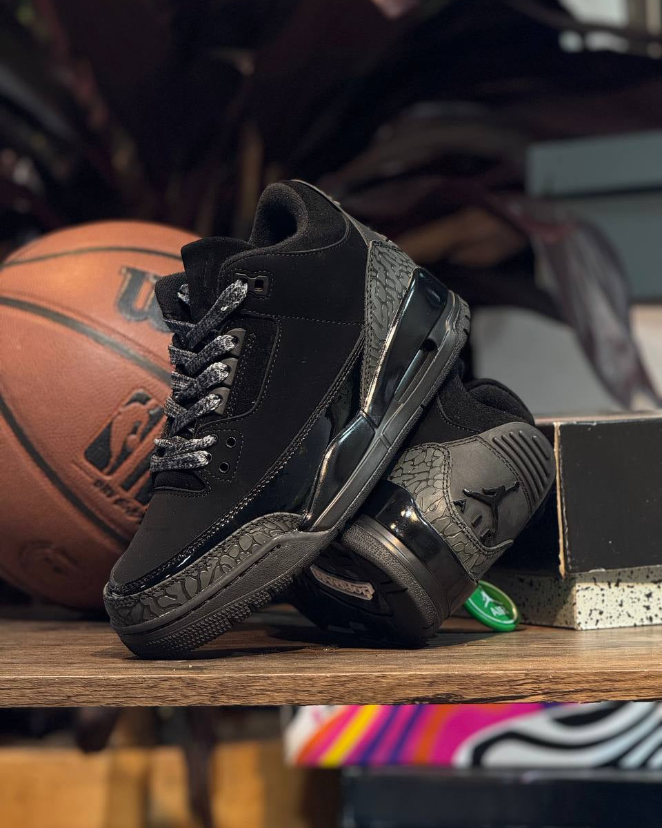 Air Jordan 3 Retro “Black Patent / Black Cement”