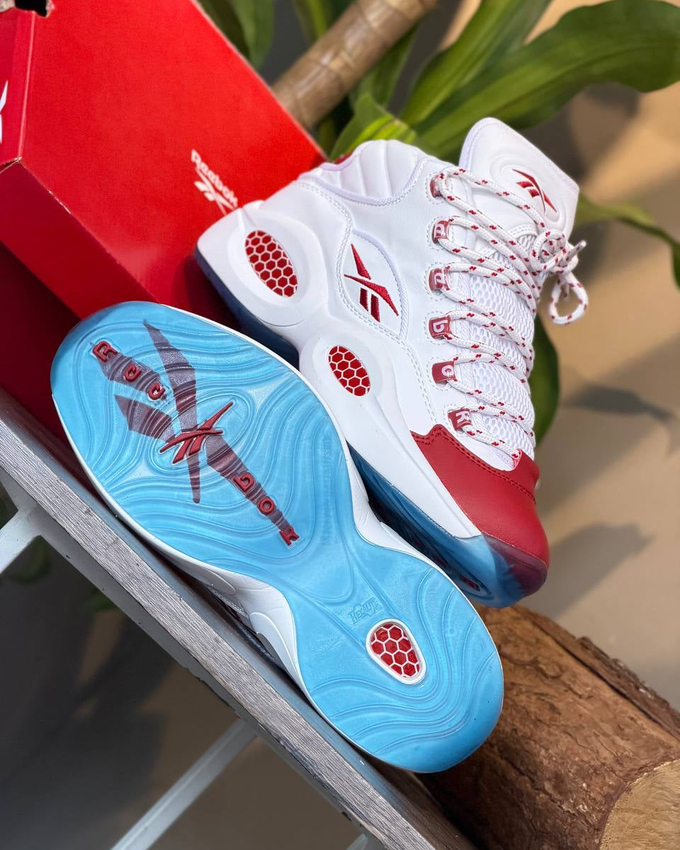 Reebok Question Mid “Red Toe” Footwear White/Vector Red/Footwear White