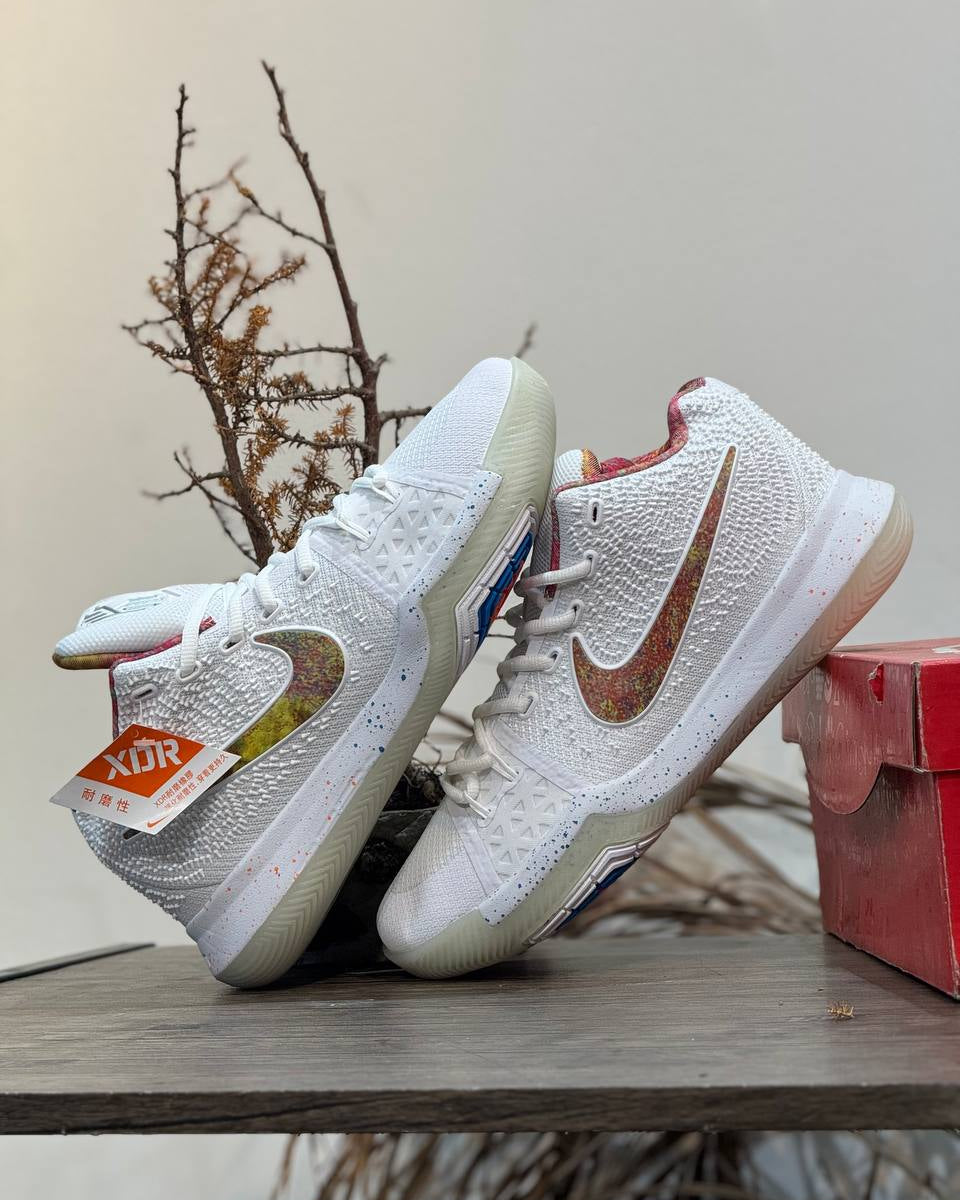 Nike Kyrie 3 “White Multicolor Swoosh”