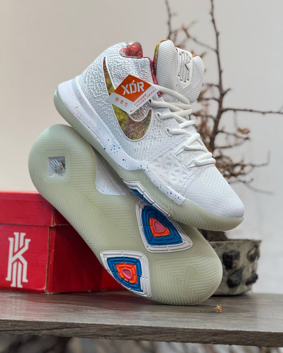 Nike Kyrie 3 “White Multicolor Swoosh”