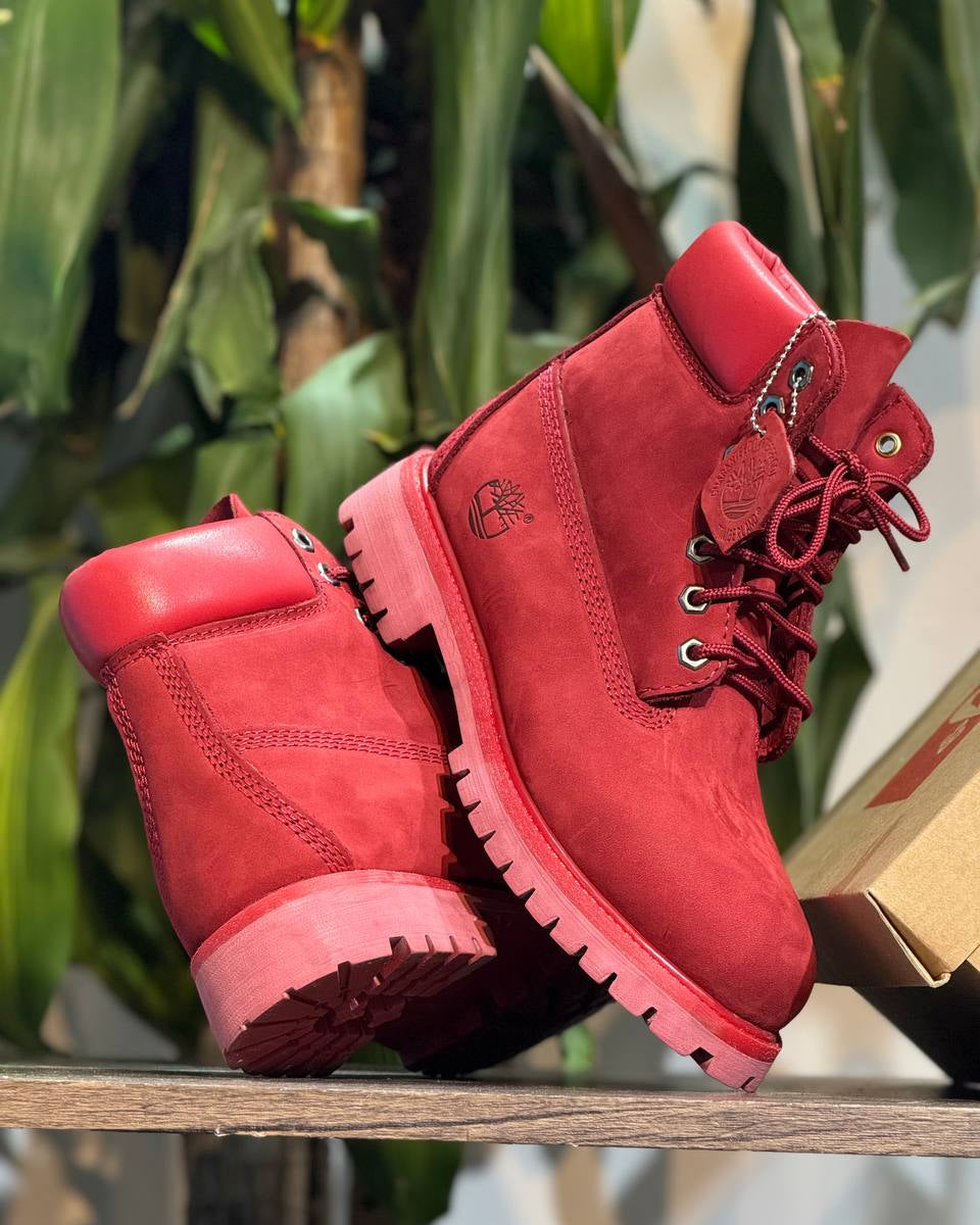 Timberland 6-Inch Premium Boots en color rojo