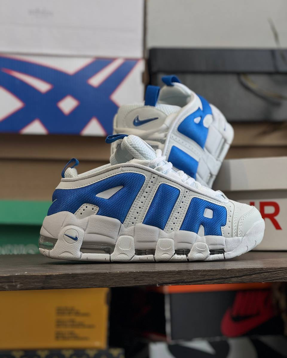 Nike Air More Uptempo – Blanco & Azul Royal